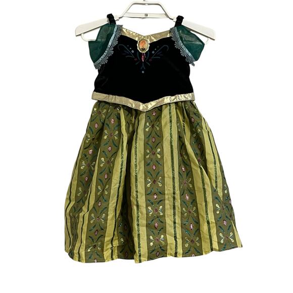 Disney Parks Princess Anna Green Dress Costume Dress Up - Picture 1 of 6